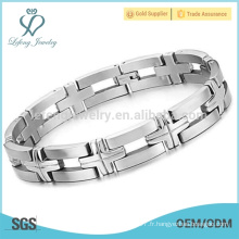 Bracelet grand style, bracelet femme en acier inoxydable